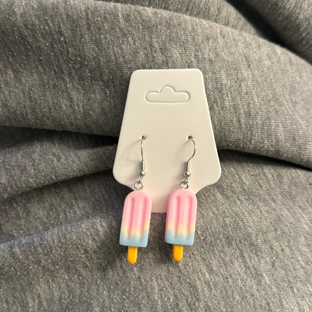 🛍️BUNDLE 3 for $17 ICE CREAM cute earrings kawaii food animal -